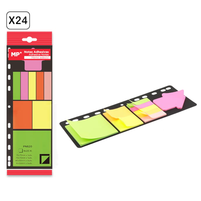 Lot De 1070 Notes Adhésives Transparentes - 7 Couleurs - 4 Tailles Différentes - Marque-pages Pour Livres, Organisation Bureau