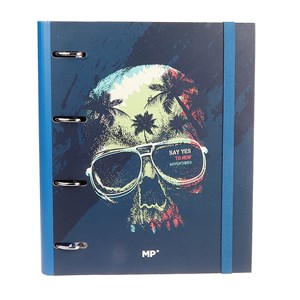 Pack 6 unités classeur 4 anneaux avec remplacement a4 skull