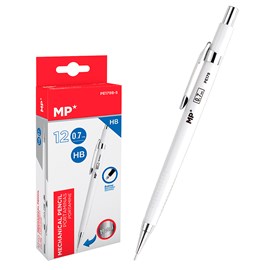 Pack 12 unités porte-mine métallique 0.7 mm blanc