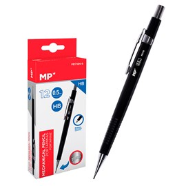 Pack 12 unités porte-mine métallique 0.5 mm noir