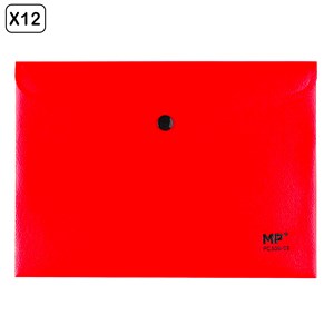 Pack 12 unités clip enferraillé bouton a5 rouge