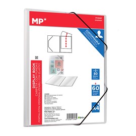 Chemise 60 poches a4 avec élastique transparent