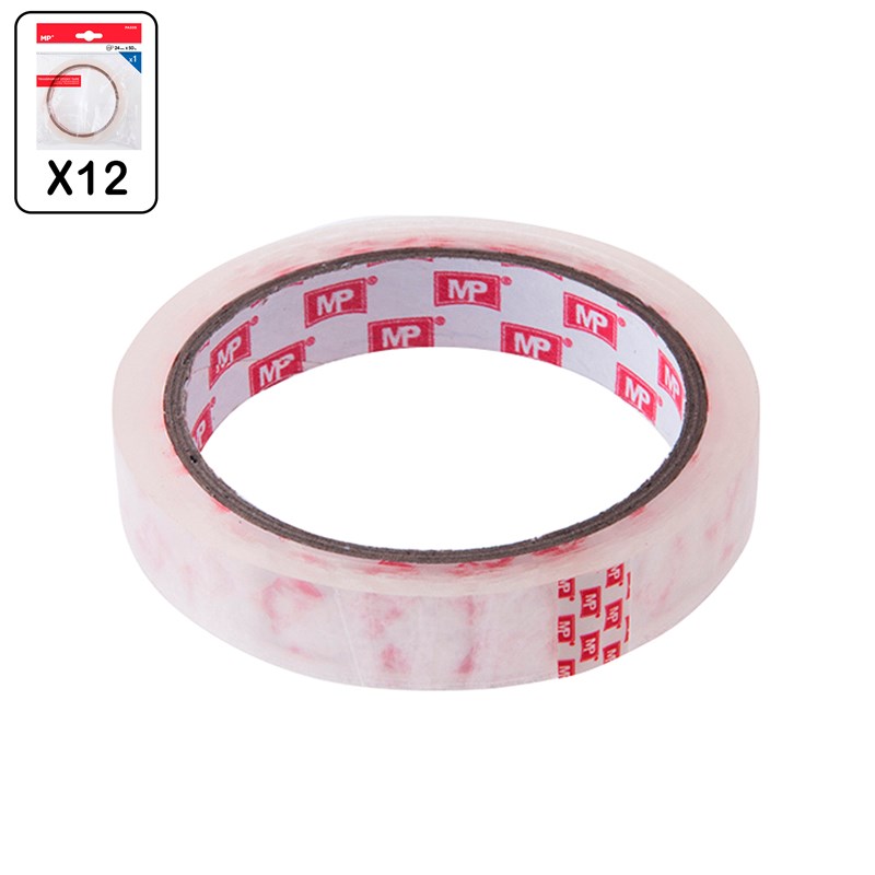 Pack de 12 unités ruban adhésif 24 mms 50 mtrs