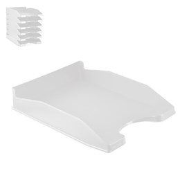 Pack 6 uds. Plateau de bureau gris ordinateur