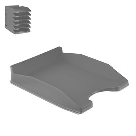 Pack 6 uds plateau de bureau 35x25,5 cms noir