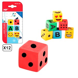 12 packs gommes de craquage dessin c 6 uds.