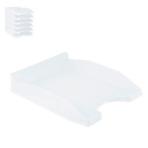 Pack 6 uds. Plateau de bureau transparent