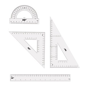 Pack 12 unités règles de dessin 4 pièces