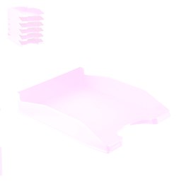 Pack 6 uds. Plateau bureau violet clair