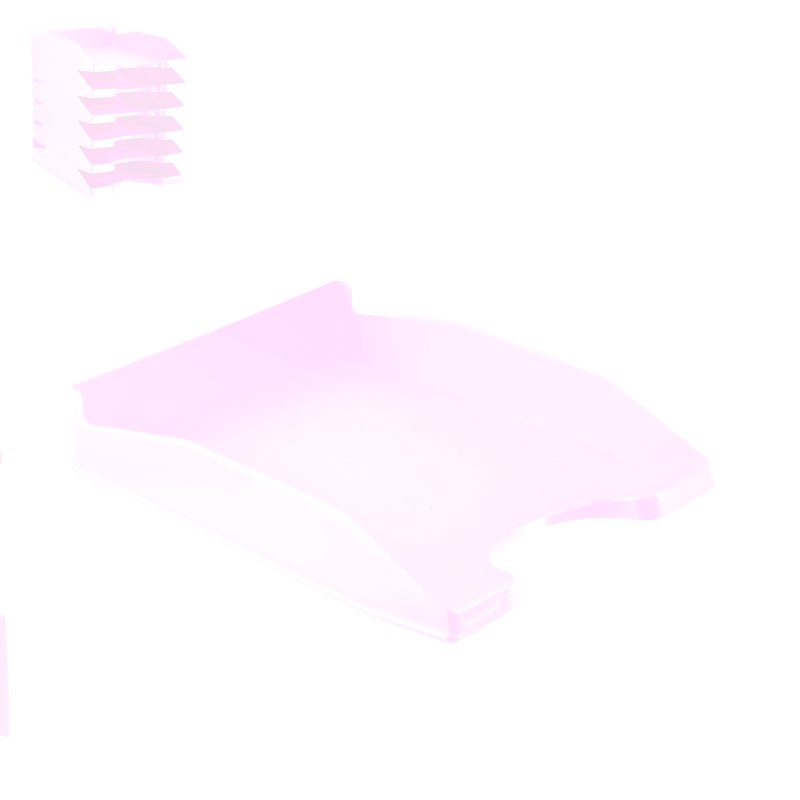 Pack 6 uds. Plateau bureau violet clair