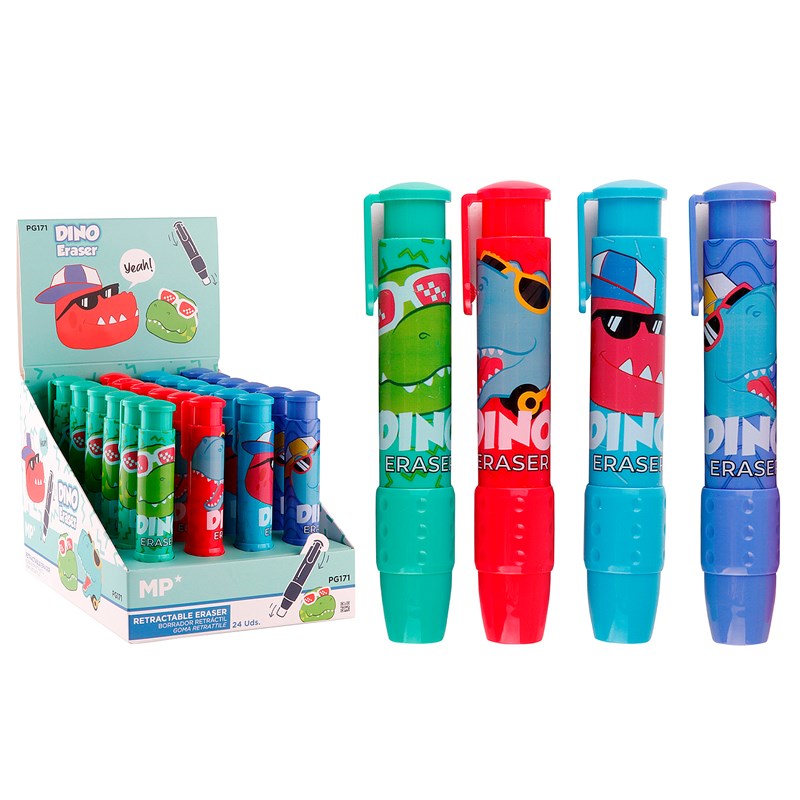 24 emballages de porte-gommes dinosaure