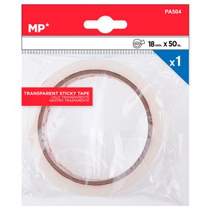 Pack 12 uds ruban adhésif 18 mm 50 mtrs