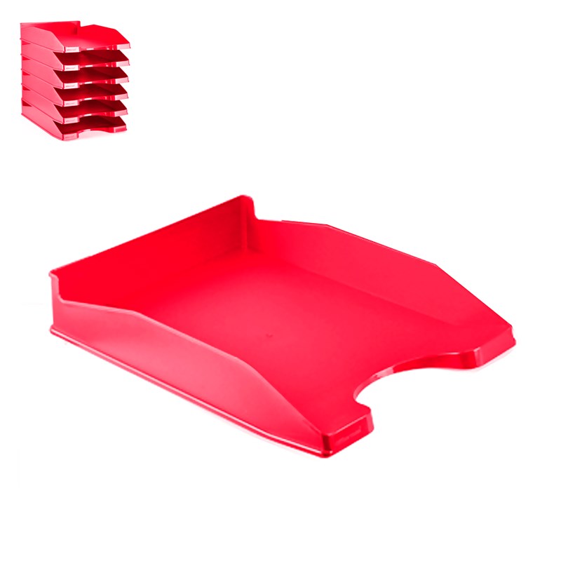 Pack 6 uds. Plateau de bureau fuchsia