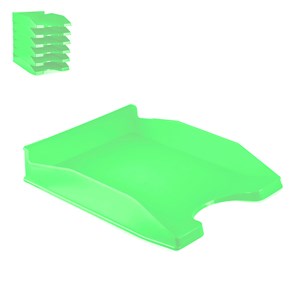 Pack 6 uds. Plateau bureau vert pomme