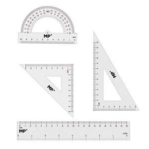 Pack 24 pcs règles de dessin 4 pièces