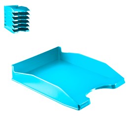 Pack 6 uds. Plateau bureau turquoise