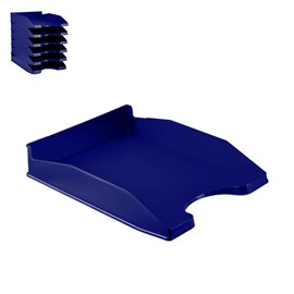 Pack 6 uds. Plateau de bureau bleu