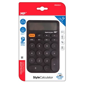 Calculatrice style noir