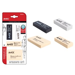 Gommes d'art 4 unités