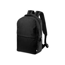 Sac à dos avec connexion usb. Poche rembourrée pour ordinateur portable.