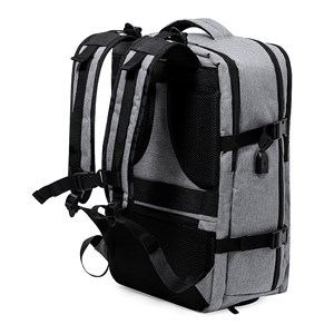 Sac à dos de voyage avec connexion usb. Rembourré.