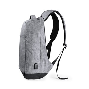 Sac à dos anti-vol avec connexion usb. Poche rembourrée pour ordinateur portable