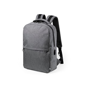 Sac à dos connexion usb. Poche rembourrée pour ordinateur portable et tablette.