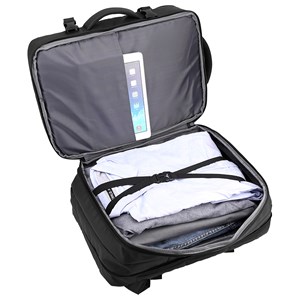 Sac à dos de voyage extensible de grande résistance avec multi-compartiments.