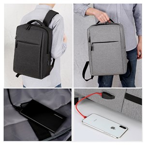 Sac à dos pour ordinateur portable avec interface de chargement usb.