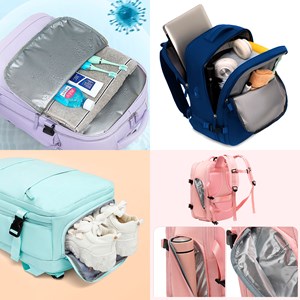 Sac à dos de voyage cabine grande capacité avec multicompartiment.