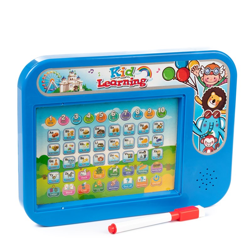 Machine d'apprentissage anglais avec sons et tableau.