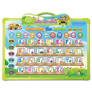 Tableau de dessin pour l'apprentissage de l'anglais avec 11 cartes