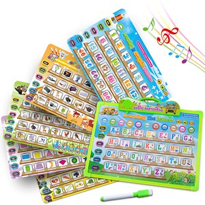 Tableau de dessin pour l'apprentissage de l'anglais avec 11 cartes