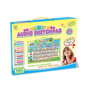 Tableau de dessin pour l'apprentissage de l'anglais avec 11 cartes