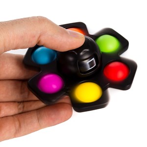 Squid pop it 8,5 cms design vigilantes. Spinner et bubble pop it.