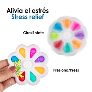 Exlusive bubble pop it et spinner, jouet sensoriel anti-stress.