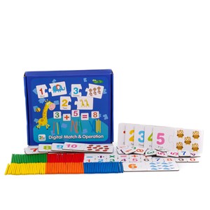 Jeu éducatif mathématique. Jeu de paires de chiffres et d'animaux.