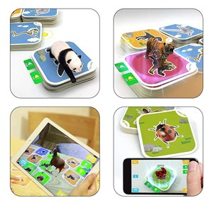 Fancy zoo. Cartes éducatives d'animaux en réalité augmentée.