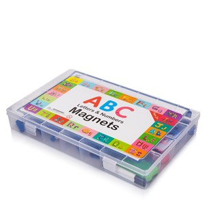 Tableau magnétique avec lettres, 2 marqueurs et une gomme.