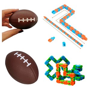 Pack de fidget toys anti stress. Jouets et accessoires variés.