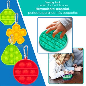Mini bubble pop it jouet sensoriel anti-stress.
