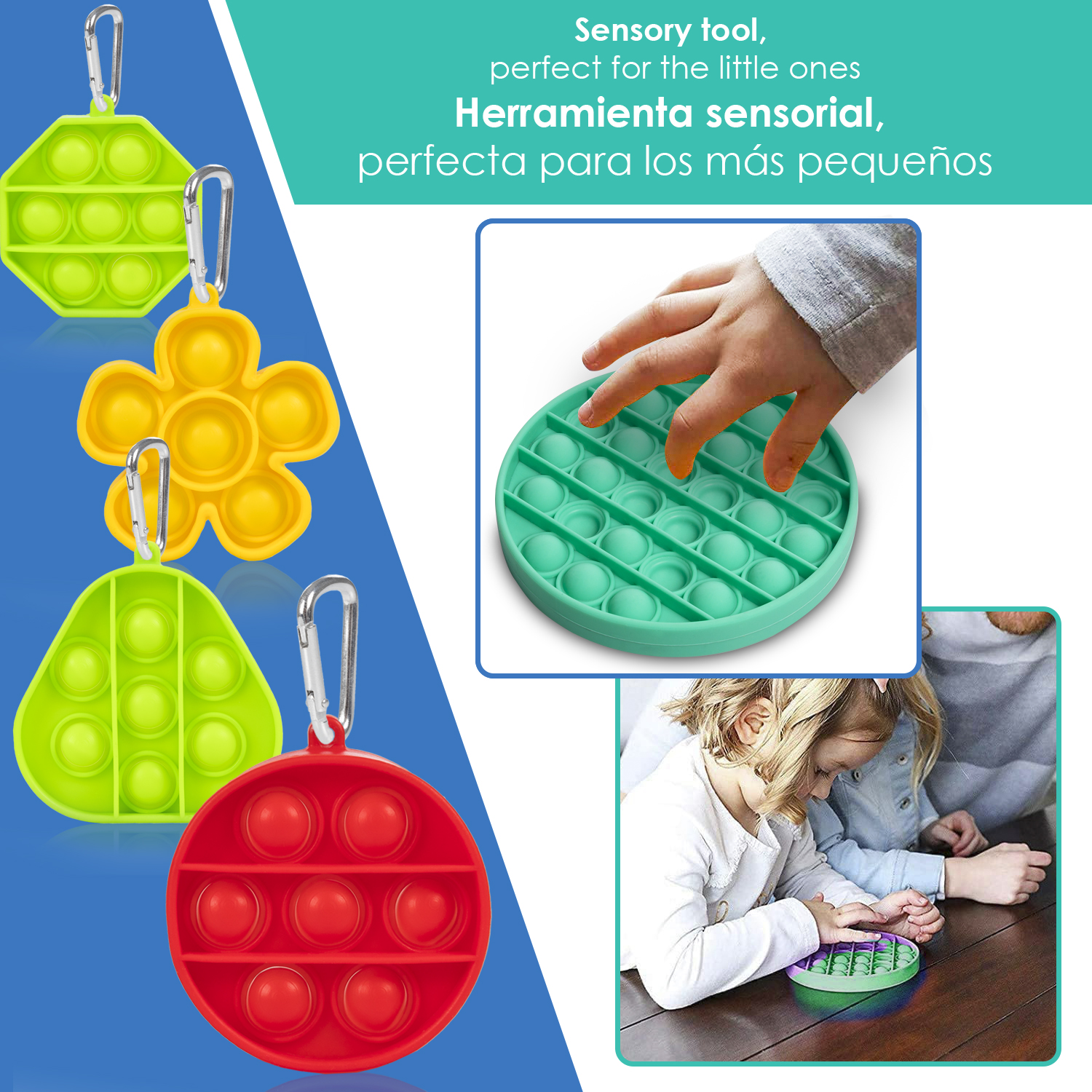 Compare Pop it Jouet sensoriel à Bulles Anti Stress Pour Adultes et Enfants forme cercle Price