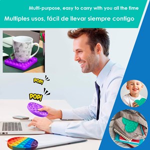 Mini bubble pop it jouet sensoriel anti-stress.