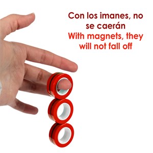 Anneaux fidget magnétiques, anaux magnétiques. Jouet anti-stress.