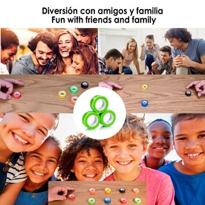 Anneaux fidget magnétiques, anaux magnétiques. Jouet anti-stress.