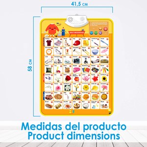 Alphabet électronique interactif avec activités quotidiennes.
