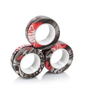 Magnetic fidget rings, anneaux magnétiques au design exclusif. Jouet anti-stress