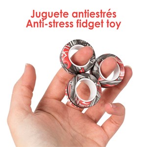 Magnetic fidget rings, anneaux magnétiques au design exclusif. Jouet anti-stress