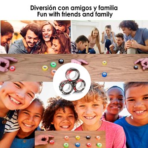 Magnetic fidget rings, anneaux magnétiques au design exclusif. Jouet anti-stress