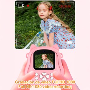 Caméra pour enfants de 50mp, vidéo 1080p, caméra duale, écran de 2&nbsp;